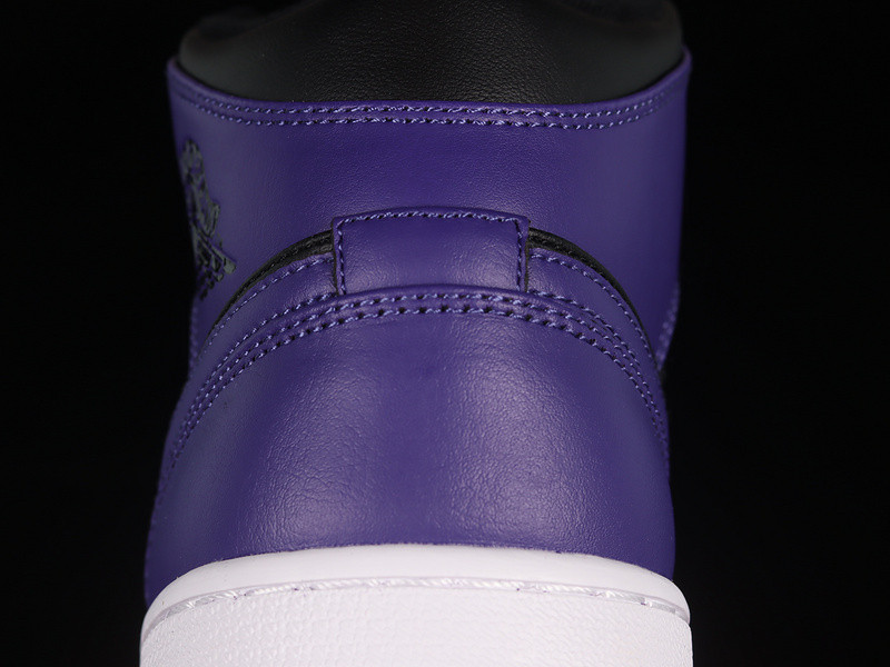 jordan 1 mid purple black (women