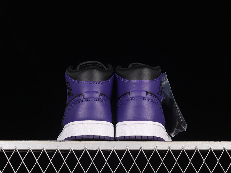 jordan 1 mid purple black (women