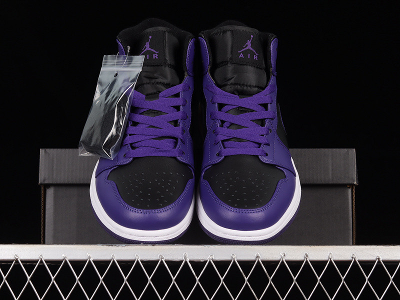 jordan 1 mid purple black (women