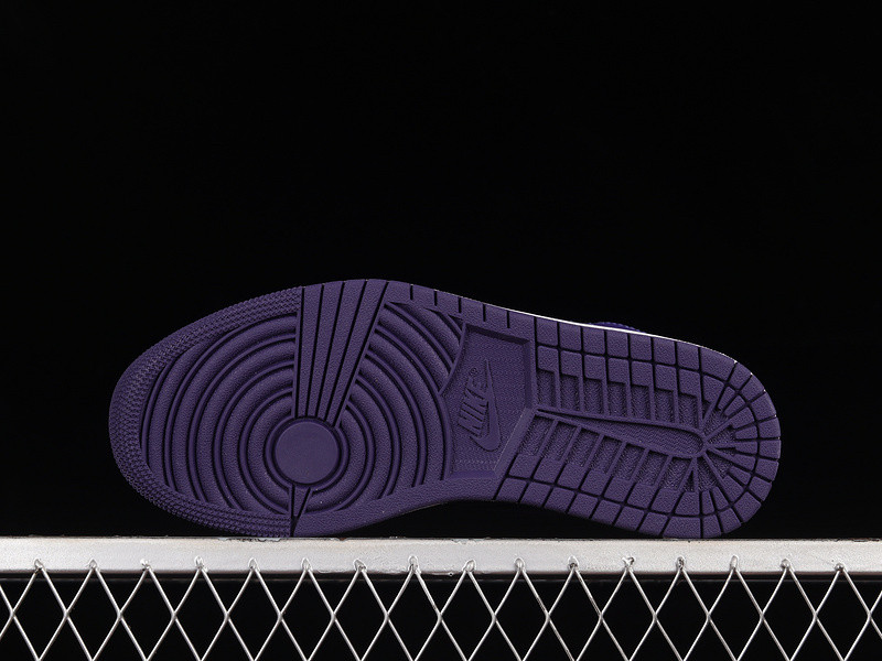 jordan 1 mid purple black (women