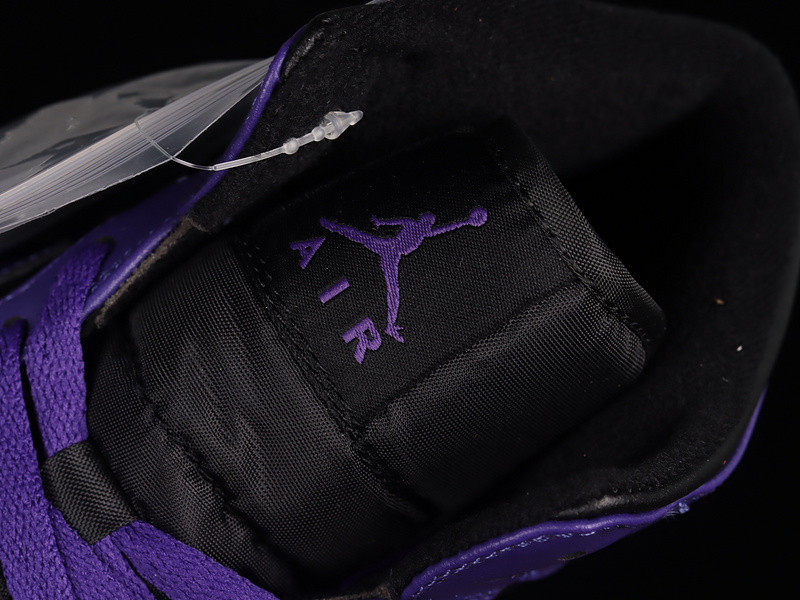 jordan 1 mid purple black (women