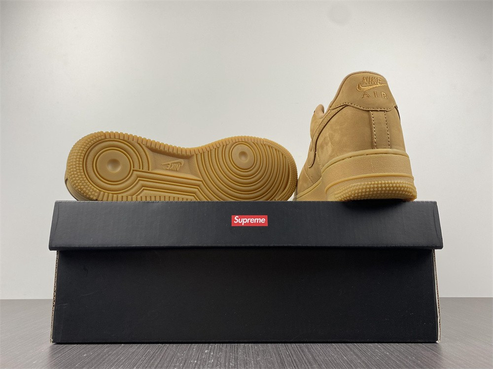 nike air force 1 low sp sup reme wheat dn1555-200