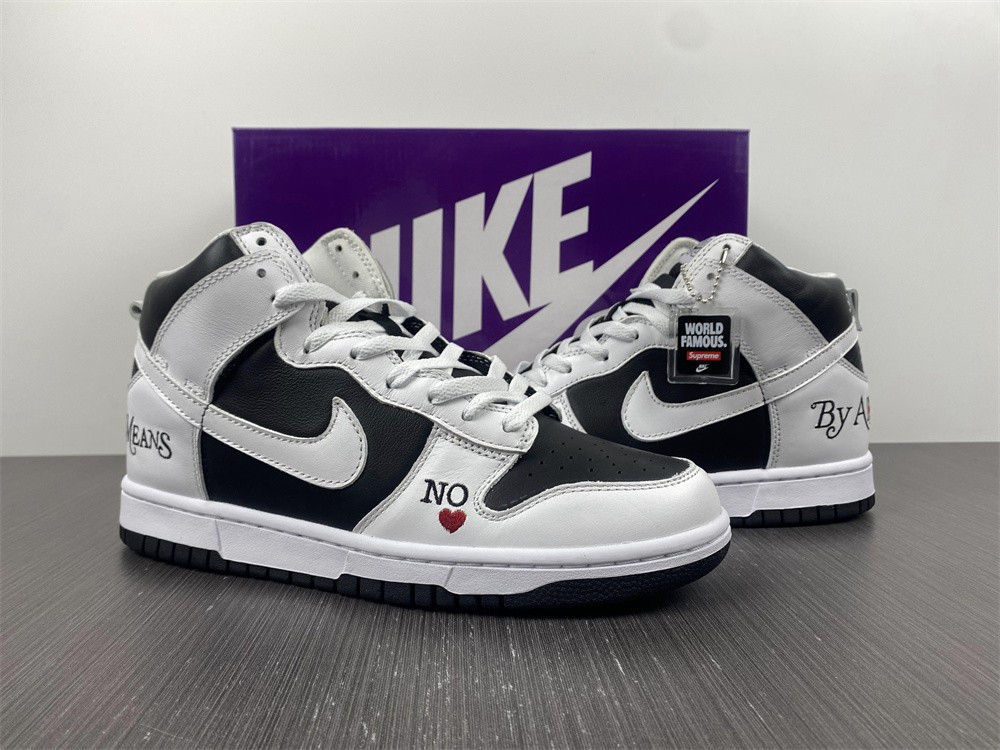 nike sb dunk high Sup*e by any means black dn3741-002