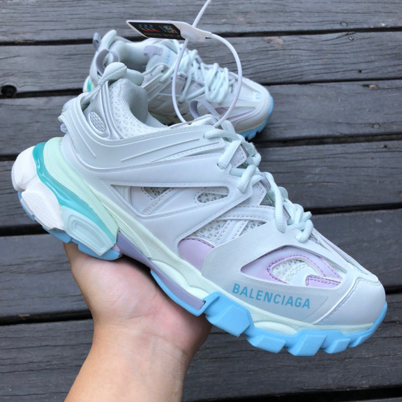 Ba*len*cia*ga 3.0 track trainer white blue pink