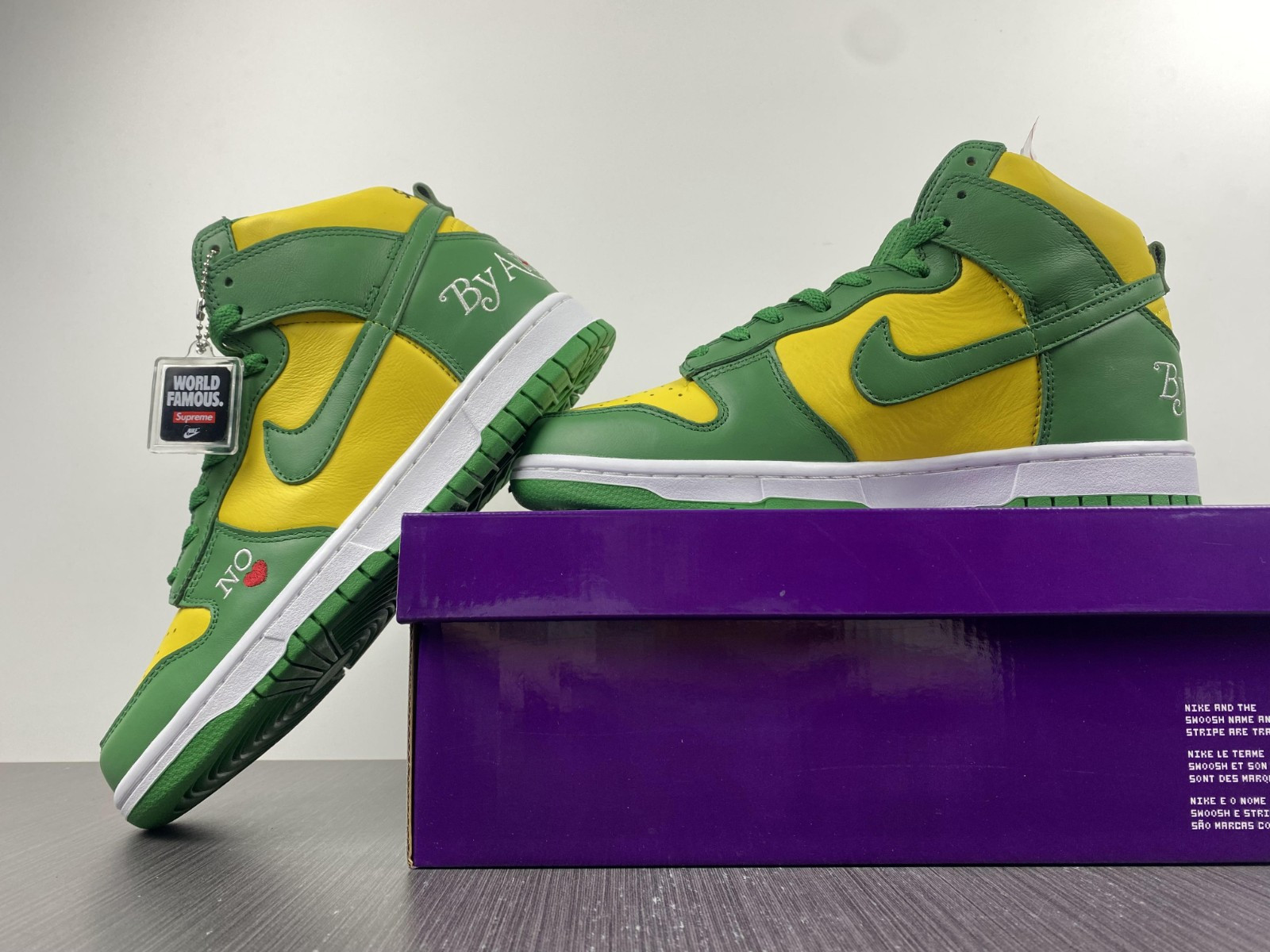 nike sb dunk high Sup*e by any means brazil dn3741-700
