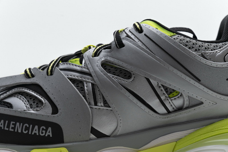 Ba*len*cia*ga track 3.0.silver green
