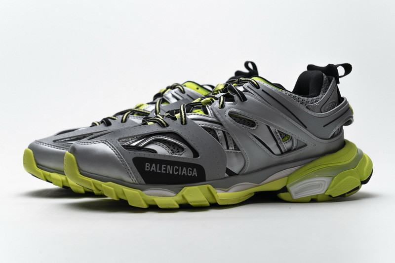 Ba*len*cia*ga track 3.0.silver green