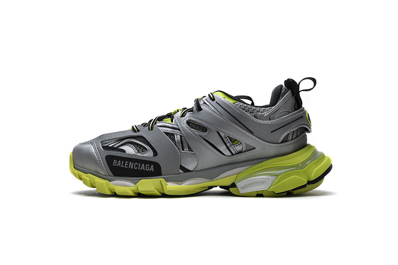 Ba*len*cia*ga track 3.0.silver green