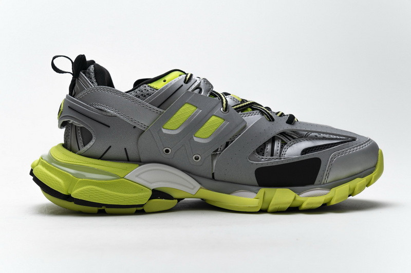 Ba*len*cia*ga track 3.0.silver green