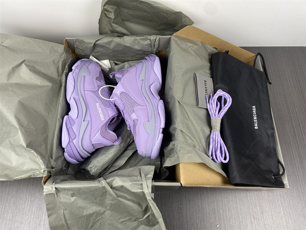 Ba*len*cia*ga triple s green purple 1.0 sneaker