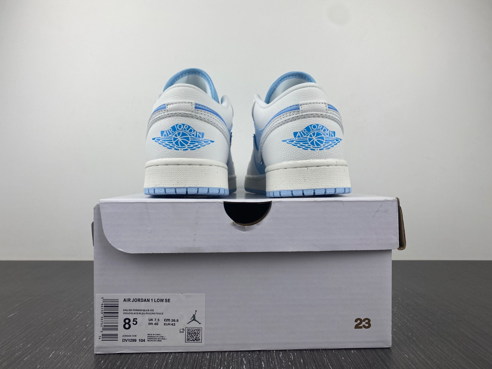 jordan 1 low se reverse ice blue (w) - dv1299-104