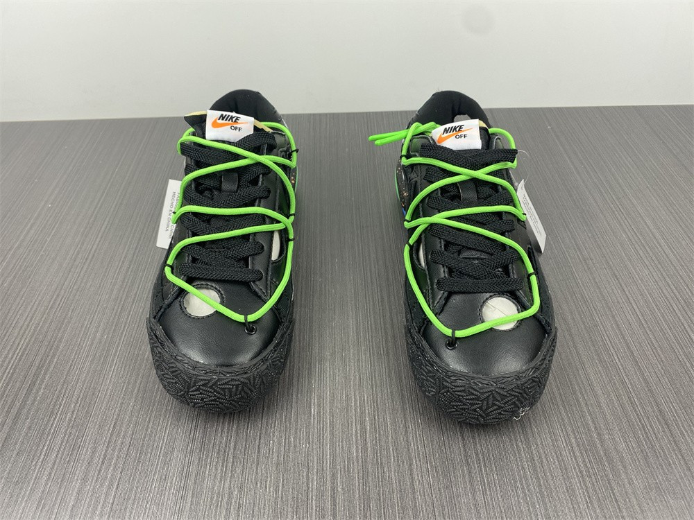 owt x nike blazer low black green dh7863-001